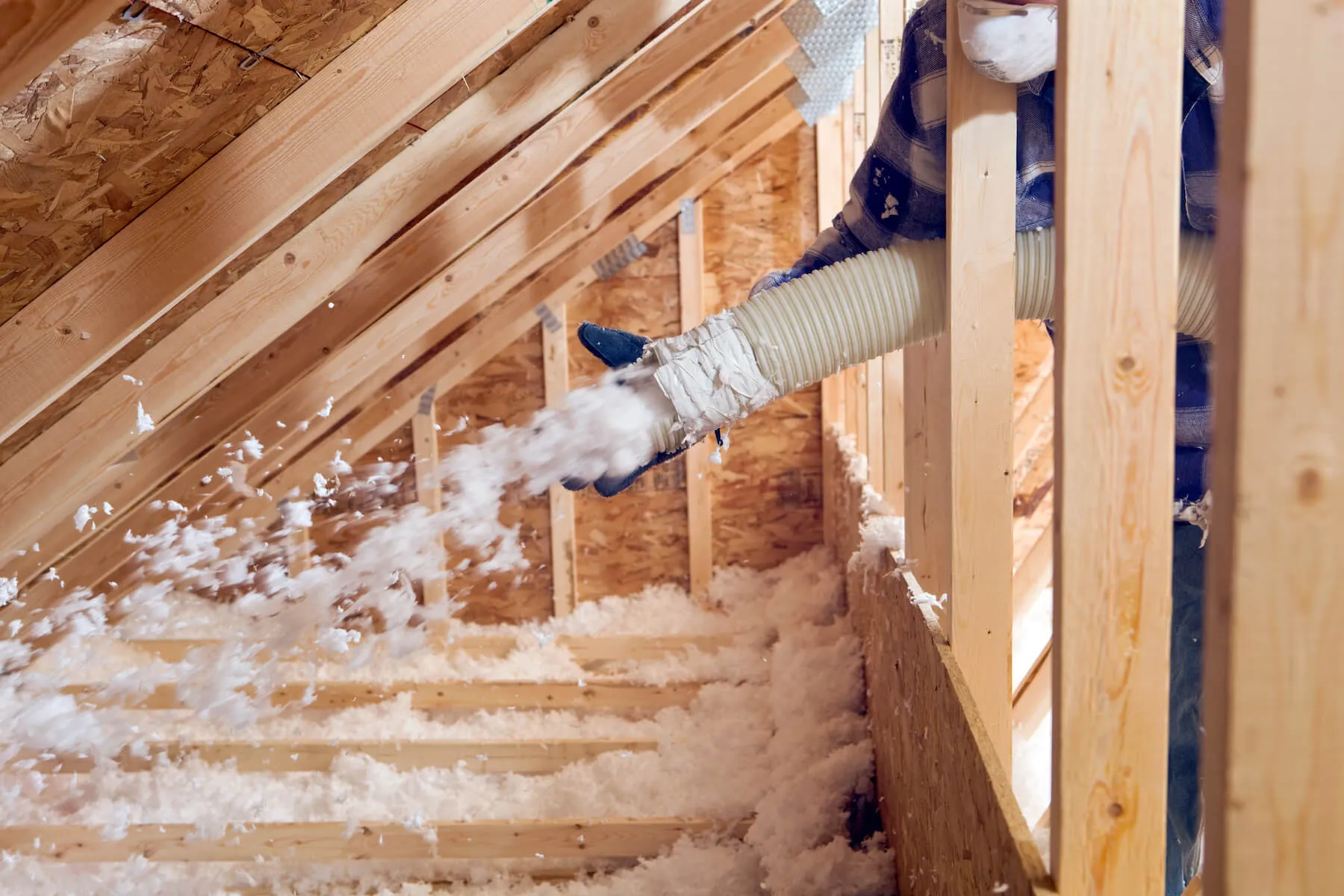 Spray foam application detail